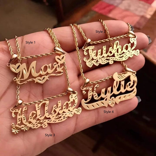 CUSTOM NAME PLATE NECKLACE